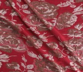 Jacquard flores lamé marino