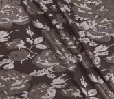 Jacquard flores lamé marino