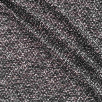 Black geometric jacquard lamé