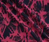 Jacquard floral lamé azul