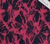 Jacquard floral lamé fuxia