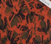 Jacquard floral lamé terracota