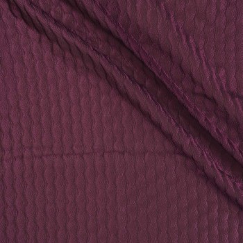 Jacquard organza relieve ciruela