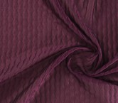 Jacquard organza relieve ciruela