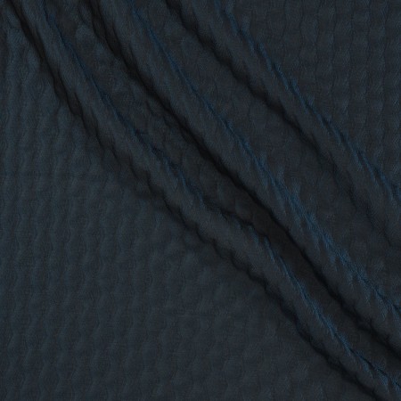 Jacquard organza relieve azul