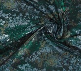 Jacquard floral lamé  verde