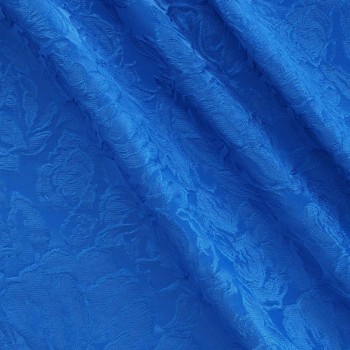 Blue jacquard relief