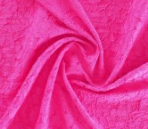 Jacq cloqué flores fuxia