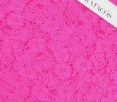 Jacq cloqué flores fuxia