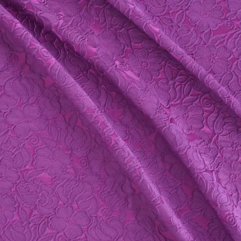 Jacq cloqué flores violeta