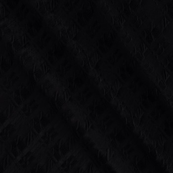 Black wool geometric jacquard