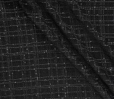 Jacquard cuadros pailletes negro plata
