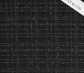 Jacquard cuadros pailletes negro plata