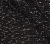 Jacquard cuadros pailletes negro plata