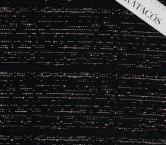 Tweed lentejuelas negro oro