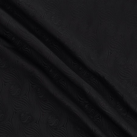 Jacquard otomán gofrado negro