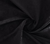 Jacquard otomán gofrado negro