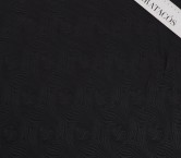Jacquard otomán gofrado negro
