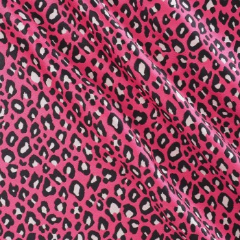 Jacquard piel de animal fuxia