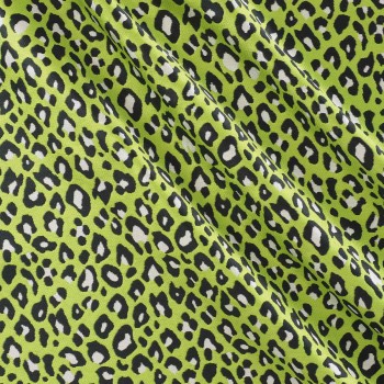Jacquard piel de animal verde