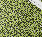 Jacquard piel de animal verde