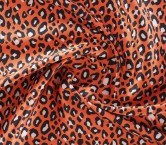 Jacquard piel de animal coral