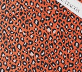 Jacquard piel de animal coral