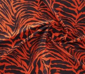 Jacquard piel de animal rojo