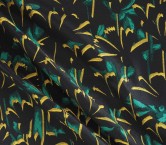 Jacquard floral verde amarillo