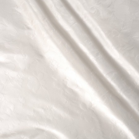 White flower mikado jacquard