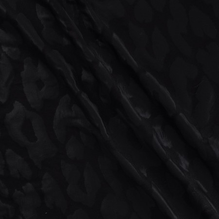 Jacquard piel de animal negro