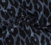 Jacquard piel de animal azul