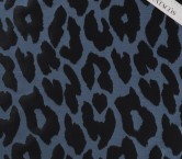 Jacquard piel de animal azul