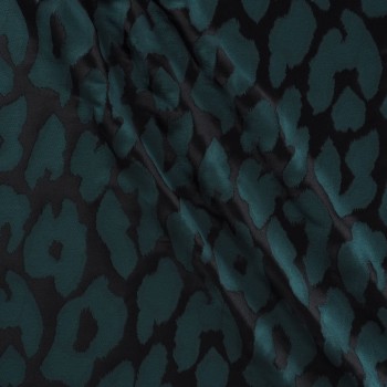 Jacquard piel de animal verde