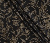 Gold jacquard lame flower