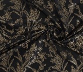 Gold jacquard lame flower