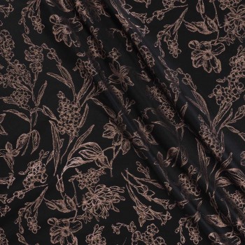 Old pink jacquard lame flower