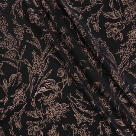 Old pink jacquard lame flower