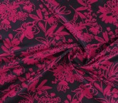 Fuxia jacquard flower mikado