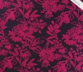 Fuxia jacquard flower mikado