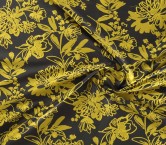 Yellow jacquard flower mikado
