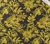 Yellow jacquard flower mikado