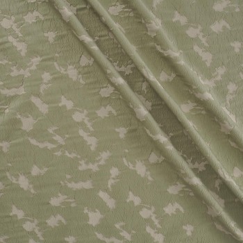 Green jacquard cloqué