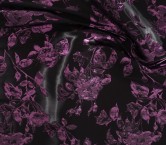 Jacquard floral violeta