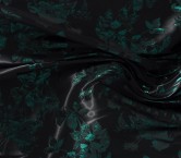 Jacquard floral verde