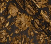 Jacquard floral fil coupé oro