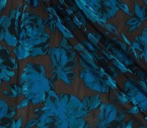 Jacquard floral fil coupé oro