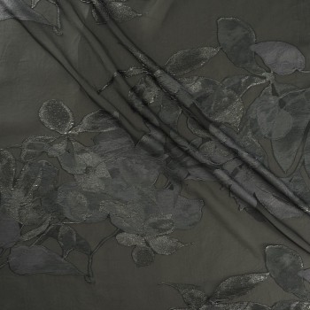Jacq. floral fil coupé verde