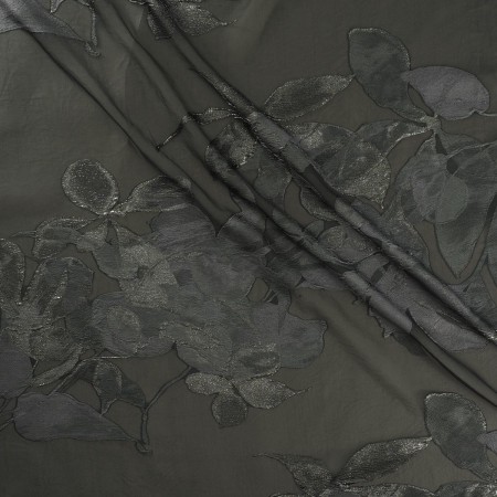 Jacq. floral fil coupé verde