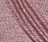 Jacquard geométrico lamé rosa
